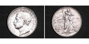 2 Ліра Kingdom of Italy (1861-1946) Платина/Срібло Віктор Емануїл III (1869 - 1947)