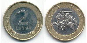 2 Літ Литва (1991 - ) Біметал 