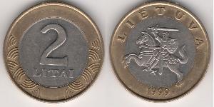 2 Літ Литва (1991 - ) Біметал 