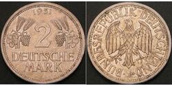2 Марка ФРН (1949-1990) Нікель/Мідь 