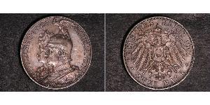 2 Марка Пруссия (королевство) (1701-1918) Серебро Wilhelm II, German Emperor (1859-1941)