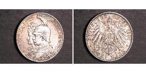 2 Марка Пруссия (королевство) (1701-1918) Серебро Wilhelm II, German Emperor (1859-1941)