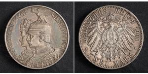 2 Марка Пруссия (королевство) (1701-1918) Серебро Wilhelm II, German Emperor (1859-1941)