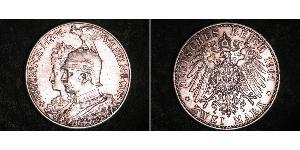 2 Марка Пруссия (королевство) (1701-1918) Серебро Wilhelm II, German Emperor (1859-1941)