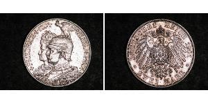 2 Марка Пруссия (королевство) (1701-1918) Серебро Wilhelm II, German Emperor (1859-1941)