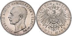 2 Марка Grand Duchy of Oldenburg (1814 - 1918) Срібло Frederick Augustus III of Saxony (1865-1932)
