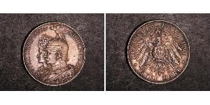 2 Марка Королівство Пруссія (1701-1918) Срібло Wilhelm II, German Emperor (1859-1941)