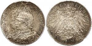 2 Марка Королівство Пруссія (1701-1918) Срібло Wilhelm II, German Emperor (1859-1941)