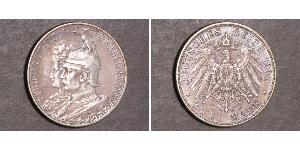 2 Марка Королівство Пруссія (1701-1918) Срібло Wilhelm II, German Emperor (1859-1941)