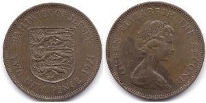 2 Пенни Джерси  Елизавета II (1926-2022)