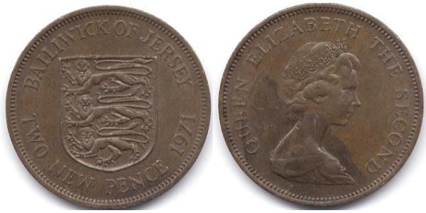 2 Пенни Джерси  Елизавета II (1926-2022)