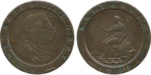 2 Пенни Королевство Великобритания (1707-1801) Медь Георг III (1738-1820)