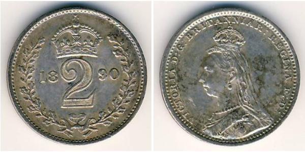 2 Пенни Великобритания  Серебро 