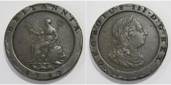 2 Пені Королівство Великобританія (1707-1801) Мідь Георг III (1738-1820)