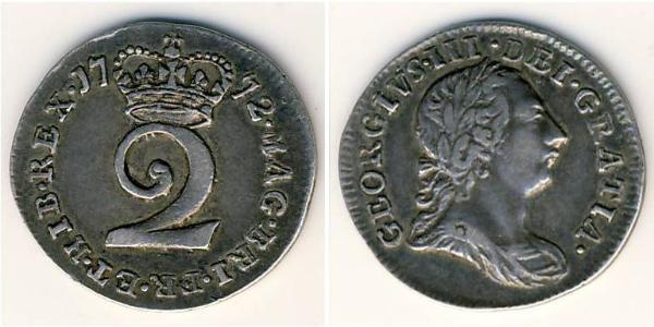 2 Пені Королівство Великобританія (1707-1801) Срібло Георг III (1738-1820)