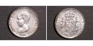 2 Песета Королевство Испания (1874 - 1931) Серебро Alfonso XIII of Spain (1886 - 1941)