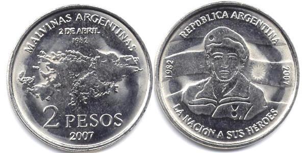 2 Песо Республіка Аргентина (1861 - )  