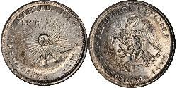 2 Песо Соединённые Штаты Мексики (1867 - ) Серебро 