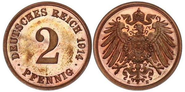 2 Пфенниг Германия Бронза 