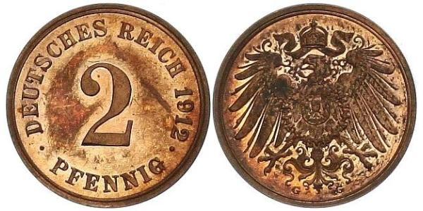 2 Пфенниг Германия Бронза 