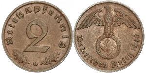 2 Пфенниг Третий рейх (1933-1945) Бронза 