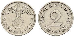 2 Пфенниг Третий рейх (1933-1945) Бронза 