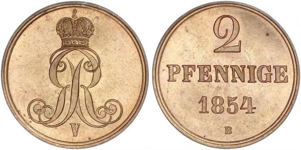 2 Пфенниг Федеральные земли Германии Медь 