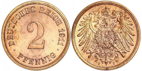 2 Пфеніг Німеччина Бронза 