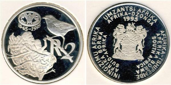 2 Ранд Південно-Африканська Республіка Срібло 