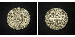 2 Реал Испанская империя (1700 - 1808) Серебро 