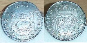 2 Реал Іспанська Імперія (1700 - 1808) Срібло Карл III король Іспанії (1716 -1788)