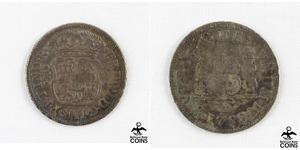 2 Реал Іспанська Імперія (1700 - 1808) Срібло Карл III король Іспанії (1716 -1788)
