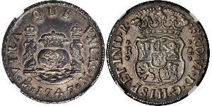 2 Реал Іспанська Імперія (1700 - 1808) Срібло Карл III король Іспанії (1716 -1788)