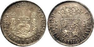 2 Реал Іспанська Імперія (1700 - 1808) Срібло Карл III король Іспанії (1716 -1788)