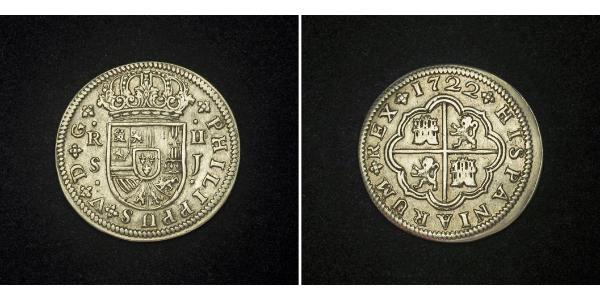2 Реал Іспанська Імперія (1700 - 1808) Срібло 