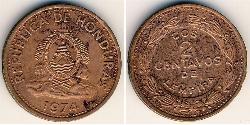 2 Centavo Honduras Bronze 