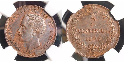 2 Сентесимо Kingdom of Italy (1861-1946) Медь 