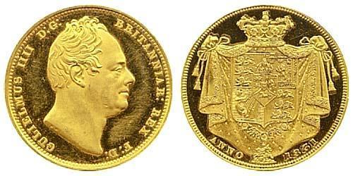 2 Соверен Сполучене королівство Великобританії та Ірландії (1801-1922) Золото Вільгельм IV (1765-1837)