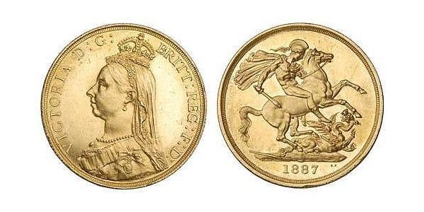 2 Соверен Сполучене королівство Великобританії та Ірландії (1801-1922) Золото Вікторія (1819 - 1901)