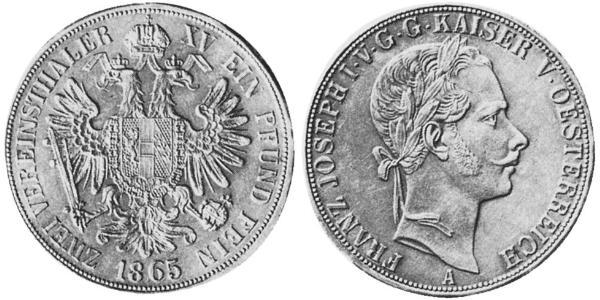 2 Талер Австрийская империя (1804-1867) Серебро 