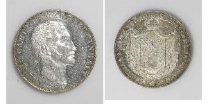 2 Талер Ангальт-Бернбург (1603 - 1863) Серебро Александр Карл ,герцог Ангальт-Бернбурга,(1805 – 1863)