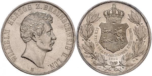2 Талер Брауншвейг (герцогство) (1815 - 1918) Серебро Вильгельм Брауншвейгский