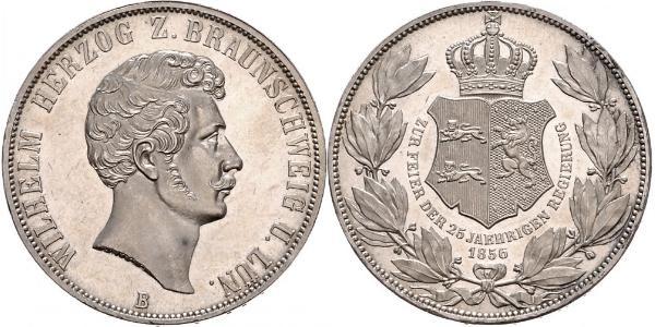 2 Талер Брауншвейг (герцогство) (1815 - 1918) Серебро Вильгельм Брауншвейгский