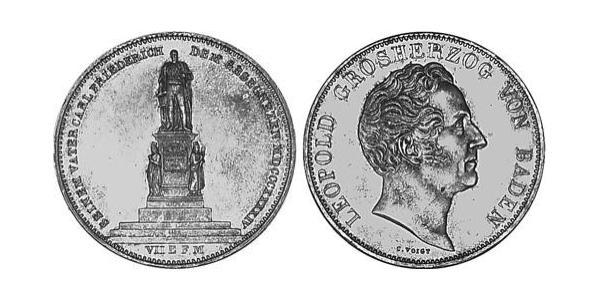 2 Талер Великое герцогство Баден (1806-1918) Серебро Леопольд (великий герцог Баденский)(1790 – 1852)