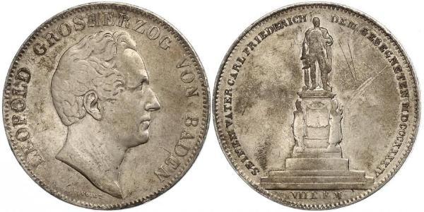 2 Талер Великое герцогство Баден (1806-1918) Серебро Леопольд (великий герцог Баденский)(1790 – 1852)