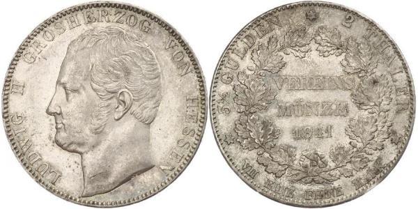 2 Талер Великое герцогство Гессен (1806 - 1918) Серебро Людвиг II (великий герцог Гессенский)
