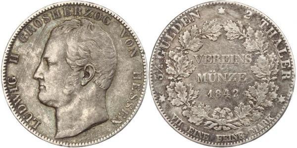 2 Талер Великое герцогство Гессен (1806 - 1918) Серебро Людвиг II (великий герцог Гессенский)