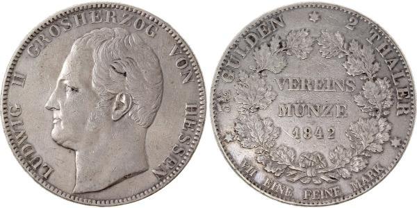 2 Талер Великое герцогство Гессен (1806 - 1918) Серебро Людвиг II (великий герцог Гессенский)