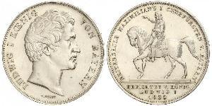 2 Талер Королевство Бавария (1806 - 1918) Серебро Людвиг I (король Баварии)(1786 – 1868)
