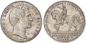 2 Талер Королевство Бавария (1806 - 1918) Серебро Людвиг I (король Баварии)(1786 – 1868)